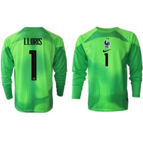 Goedkope Frankrijk Hugo Lloris 1 Doelman Uitshirt World Cup 2022 Lange Mouw